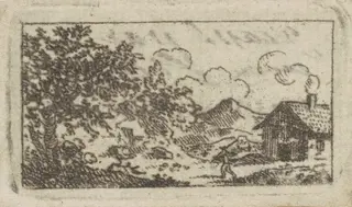 Landscape with House, by Charles B. J. Févret de Saint-Mémin