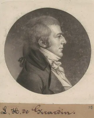 Louis Hue Girardin, by Charles B. J. Févret de Saint-Mémin