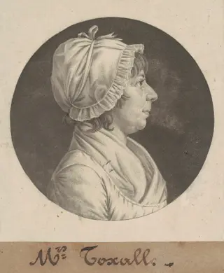 Margaret Smith Foxall, by Charles B. J. Févret de Saint-Mémin