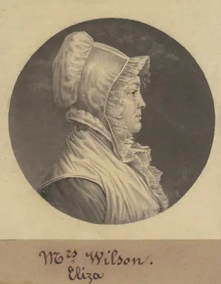 Mary Fleming Lewis, by Charles B. J. Févret de Saint-Mémin