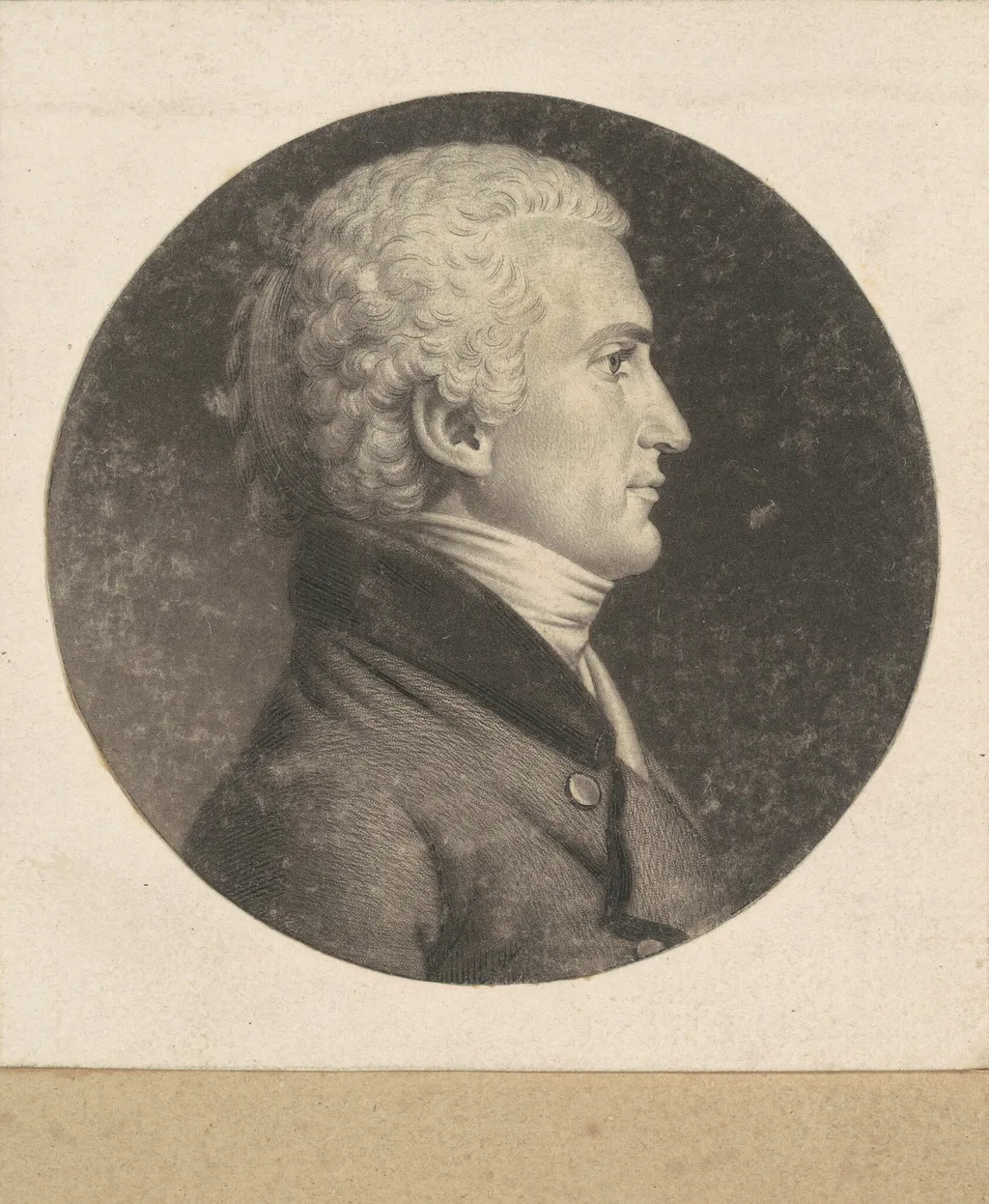 Meriwether Lewis, by Charles B. J. Févret de Saint-Mémin, ink, 1802