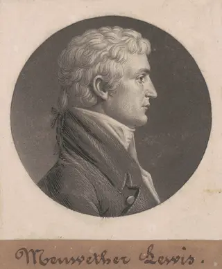 Meriwether Lewis, by Charles B. J. Févret de Saint-Mémin