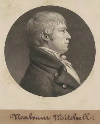 Nahum Mitchell, by Charles B. J. Févret de Saint-Mémin
