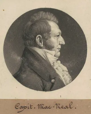 Neil McNeill, by Charles B. J. Févret de Saint-Mémin