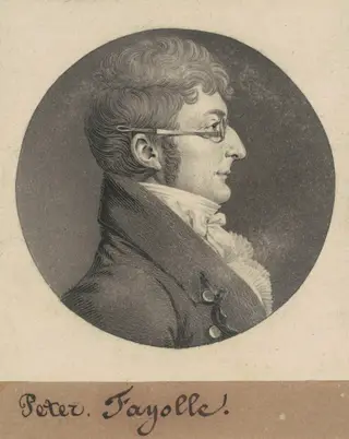 Peter Fayolle, by Charles B. J. Févret de Saint-Mémin