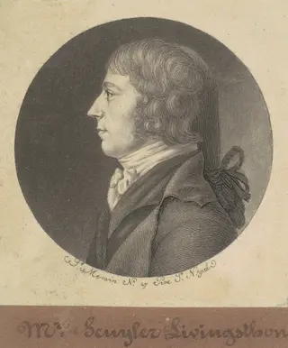 Peter Schuyler Livingston, by Charles B. J. Févret de Saint-Mémin
