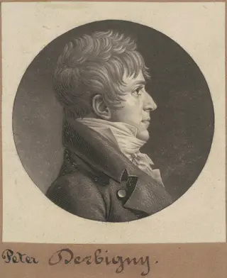 Pierre Auguste Charles Bourguignon Derbigny, by Charles B. J. Févret de Saint-Mémin