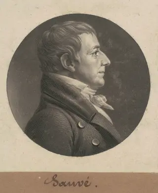 Pierre Sauvé, by Charles B. J. Févret de Saint-Mémin