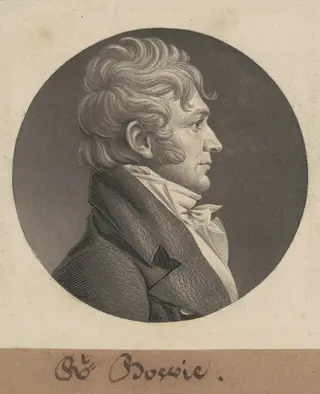 Robert Bowie, by Charles B. J. Févret de Saint-Mémin