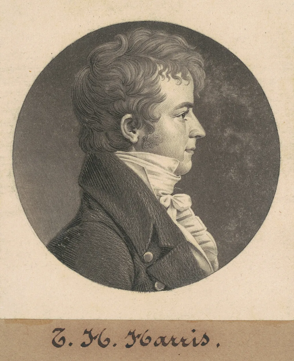 Robert Gamble, Jr., by Charles B. J. Févret de Saint-Mémin, ink, 1808