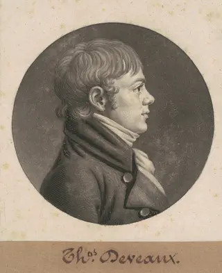 Robert Mills, by Charles B. J. Févret de Saint-Mémin