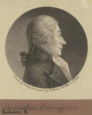 Robert R. Livingston, by Charles B. J. Févret de Saint-Mémin