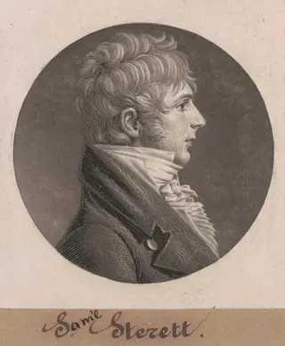 S. Sterett, by Charles B. J. Févret de Saint-Mémin