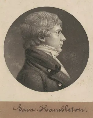 Samuel Hambleton, by Charles B. J. Févret de Saint-Mémin