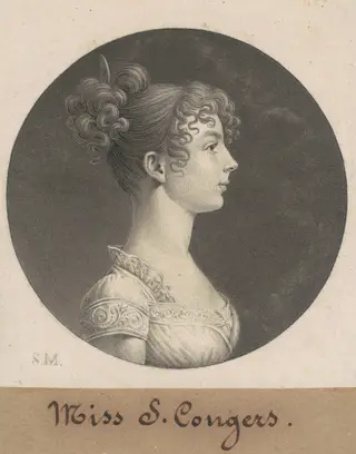 Sarah C. Conyers, by Charles B. J. Févret de Saint-Mémin