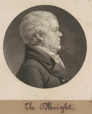 Thomas Dwight, by Charles B. J. Févret de Saint-Mémin