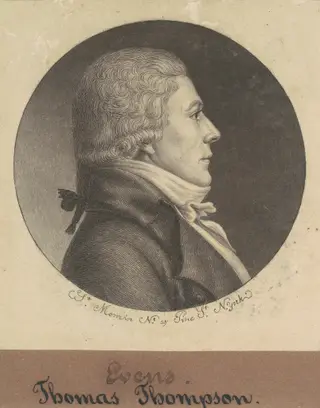 Thomas Thompson, by Charles B. J. Févret de Saint-Mémin