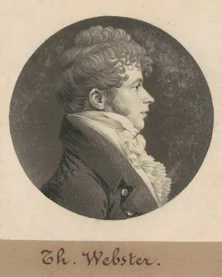 Thomas Webster, by Charles B. J. Févret de Saint-Mémin