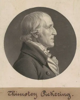 Timothy Pickering, by Charles B. J. Févret de Saint-Mémin