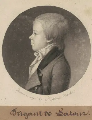 Trigant de la Tour, by Charles B. J. Févret de Saint-Mémin