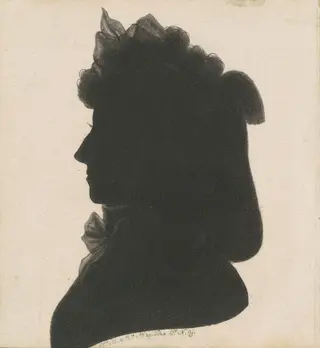 Unidentified Female Silhouette, by Charles B. J. Févret de Saint-Mémin