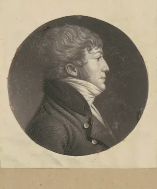Unidentified Man, by Charles B. J. Févret de Saint-Mémin