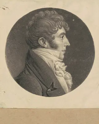 Unidentified Man, by Charles B. J. Févret de Saint-Mémin