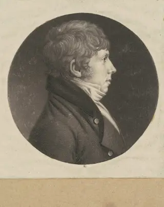 Unidentified Man, by Charles B. J. Févret de Saint-Mémin