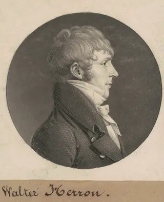 Walter Herron, by Charles B. J. Févret de Saint-Mémin