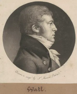 Watt, by Charles B. J. Févret de Saint-Mémin
