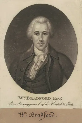 William Bradford, by Charles B. J. Févret de Saint-Mémin