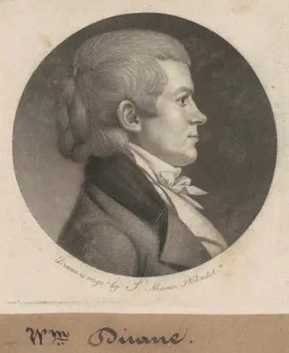 William Duane, by Charles B. J. Févret de Saint-Mémin
