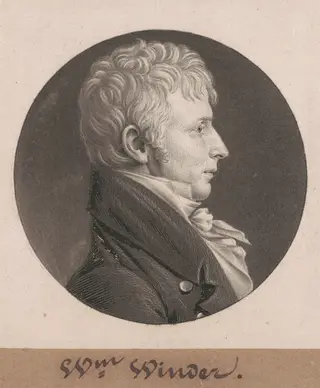 William Henry Winder, by Charles B. J. Févret de Saint-Mémin