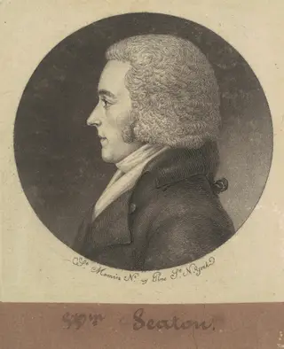 William Seton, by Charles B. J. Févret de Saint-Mémin