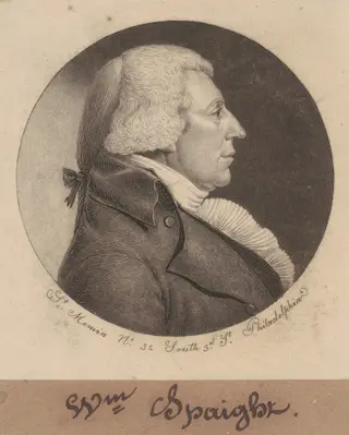 William Spaight, by Charles B. J. Févret de Saint-Mémin