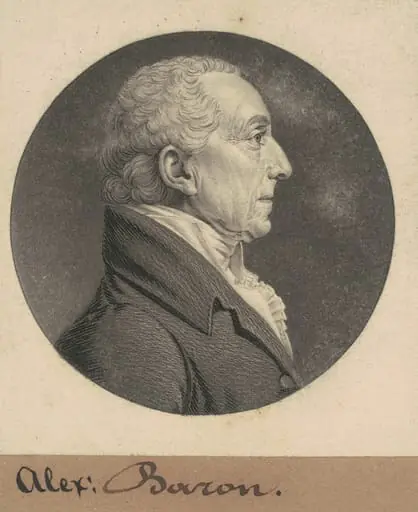 Alexander Baron, by Charles Balthazar Julien Févret de Saint-Mémin