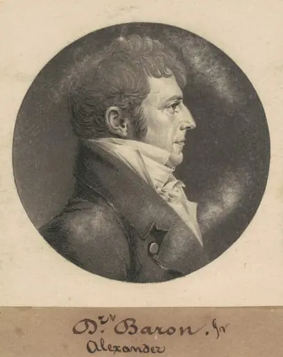 Alexander Baron, Jr., by Charles Balthazar Julien Févret de Saint-Mémin