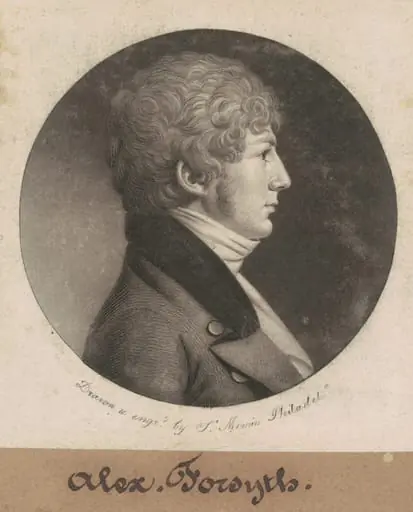 Alexander Forsyth, by Charles Balthazar Julien Févret de Saint-Mémin