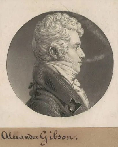 Alexander Gibson, by Charles Balthazar Julien Févret de Saint-Mémin