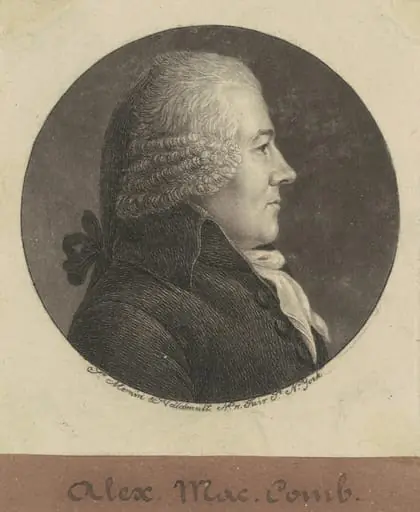 Alexander Macomb, by Charles Balthazar Julien Févret de Saint-Mémin