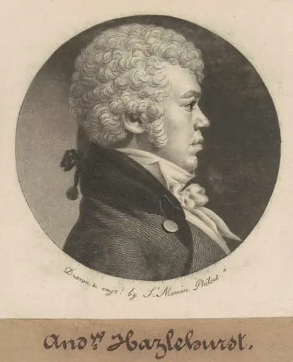 Andrew Purviance Hazlehurst, by Charles Balthazar Julien Févret de Saint-Mémin