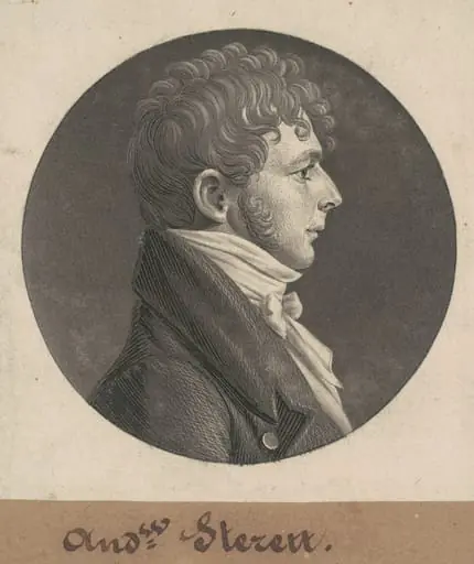 Andrew Sterett, by Charles Balthazar Julien Févret de Saint-Mémin