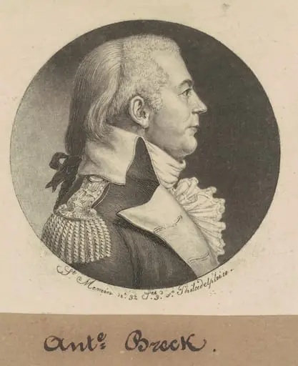 Anthony Breck, by Charles Balthazar Julien Févret de Saint-Mémin