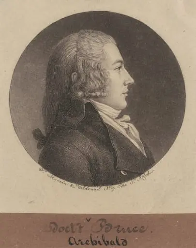 Archibald Bruce, by Charles Balthazar Julien Févret de Saint-Mémin