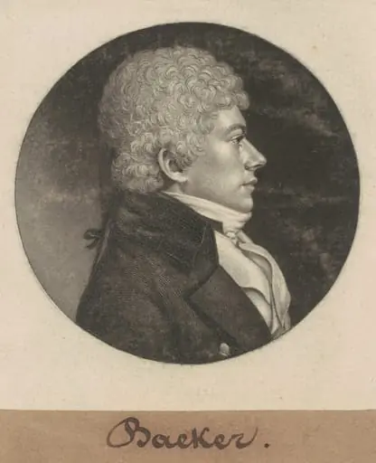 Baeker, by Charles Balthazar Julien Févret de Saint-Mémin