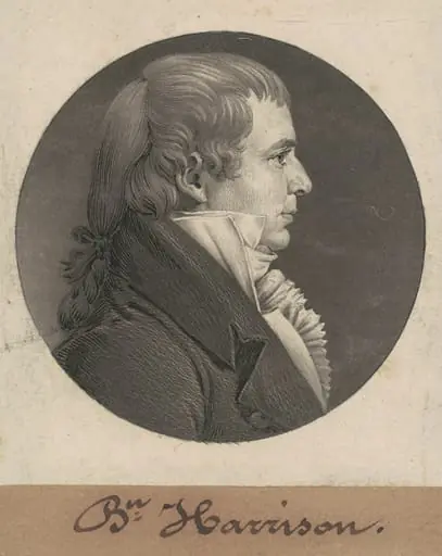 Benjamin Harrison, by Charles Balthazar Julien Févret de Saint-Mémin