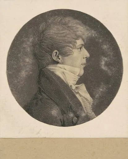 Benjamin Harrison VII, by Charles Balthazar Julien Févret de Saint-Mémin