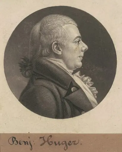 Benjamin Huger, by Charles Balthazar Julien Févret de Saint-Mémin