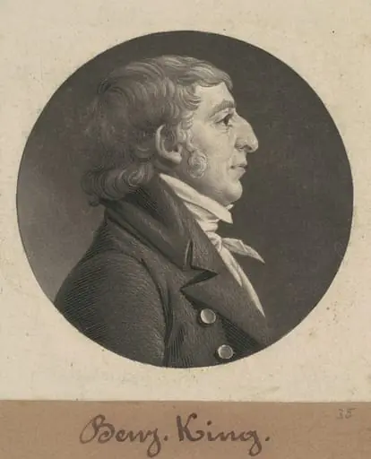 Benjamin King, by Charles Balthazar Julien Févret de Saint-Mémin