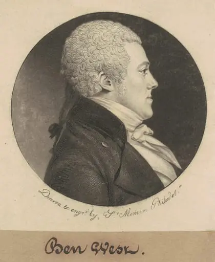 Benjamin West, by Charles Balthazar Julien Févret de Saint-Mémin